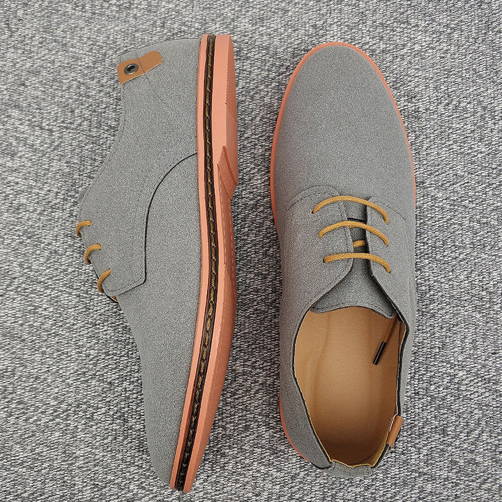 Heren veterschoenen Lente suede Oxford