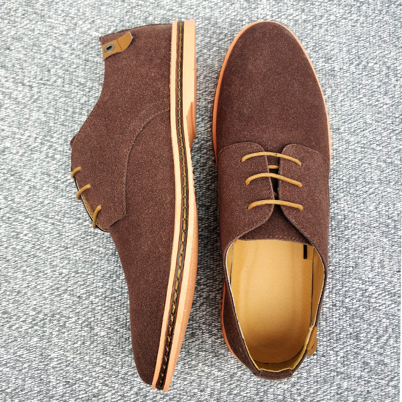 Heren veterschoenen Lente suede Oxford