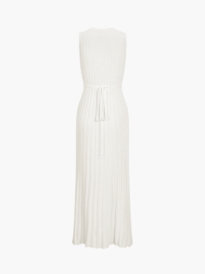 Camille Gebreide Plooi Maxi Dress