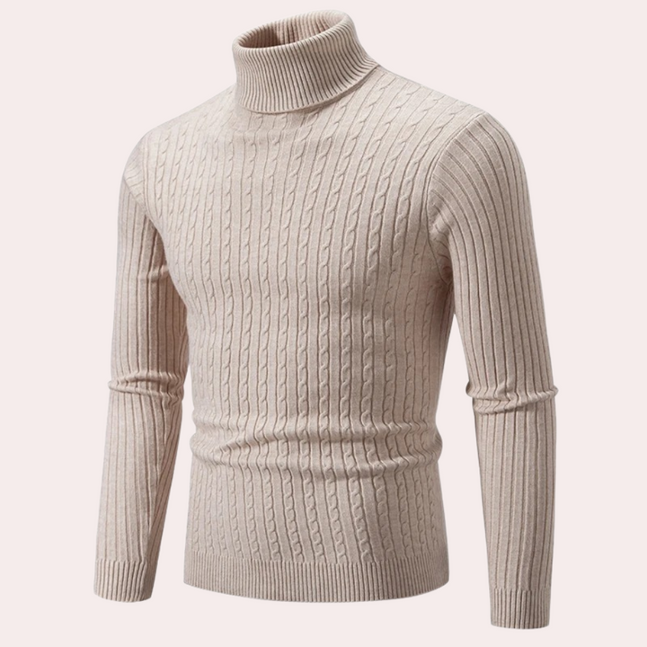 Comfortabele gebreide herensweater